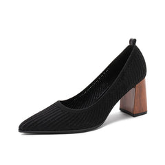 2020 new mesh breathable high-heels high-quality fabric shallow Pointed Toe Party summer high-heel womens shoes Zapatillas Mujer