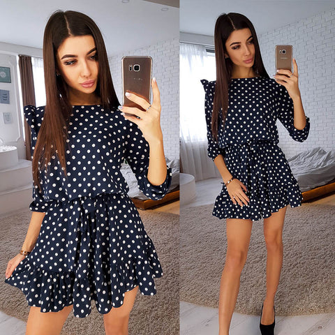 Bigsweety Summer Fashion Mini Dresses Women Sexy o-neck Knit Sheath Dress Button Short-Sleeve bodycon Vestidos Women Clothing