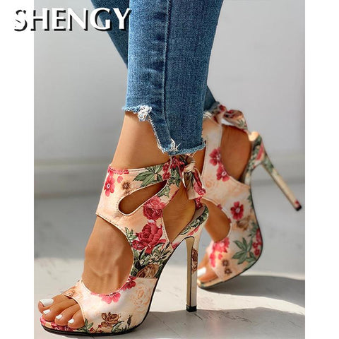 2020 Summer Pumps Sexy snake print Slippers Sandals Shoes Women Thin High Heels Square Toe Sandal Lady Pump Shoes Mules