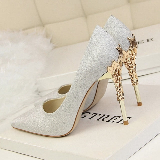 Beautiful Shoes Heels 2018 Simple Design Hot Sales High Heel For