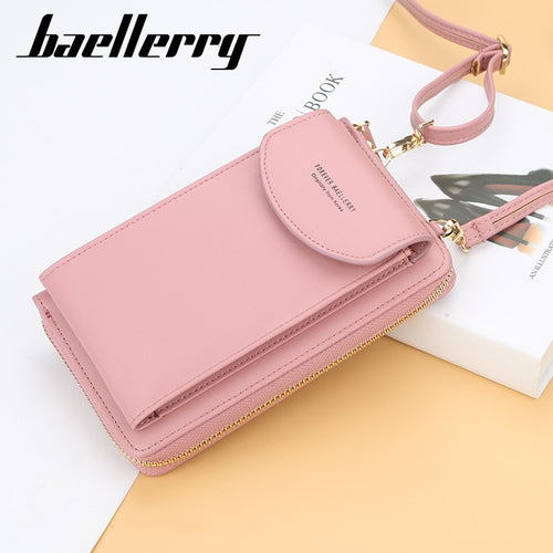 Baellerry 2020 Women Wallet Brand Cell Phone Wallet Big Card Holders Wallet Handbag Purse Clutch Messenger Shoulder Straps Bag