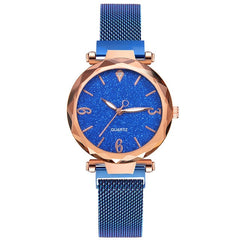 Rose Gold Women Watch 2020 Top Brand Luxury Magnetic Starry Sky Lady Wrist Watch Mesh Female Clock For Dropship relogio feminino