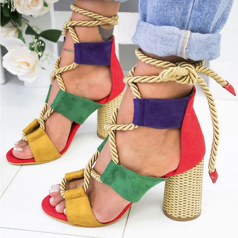 2020 Summer Pumps Sexy snake print Slippers Sandals Shoes Women Thin High Heels Square Toe Sandal Lady Pump Shoes Mules