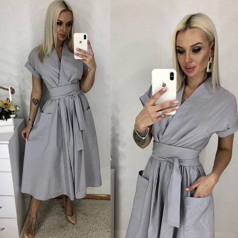 Bigsweety Summer Fashion Mini Dresses Women Sexy o-neck Knit Sheath Dress Button Short-Sleeve bodycon Vestidos Women Clothing
