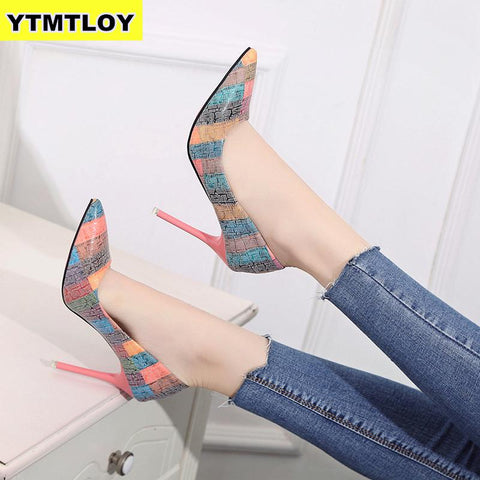 2020 Summer Pumps Sexy snake print Slippers Sandals Shoes Women Thin High Heels Square Toe Sandal Lady Pump Shoes Mules