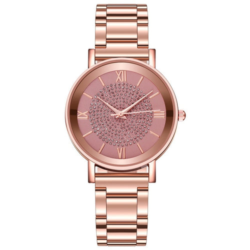 Women Watches 2020 Luxury Diamond Rose Gold Ladies Wrist Watches Magnetic Women Bracelet Watch For Female Clock Relogio Feminino