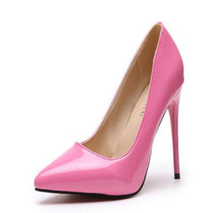 Shoes Woman High Heels Pumps 11cm Tacones Pointed Toe Stilettos Talon Femme Sexy Ladies Wedding Shoes Black Heels Big Size 35-44