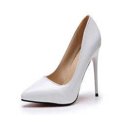 Shoes Woman High Heels Pumps 11cm Tacones Pointed Toe Stilettos Talon Femme Sexy Ladies Wedding Shoes Black Heels Big Size 35-44