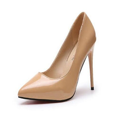 Shoes Woman High Heels Pumps 11cm Tacones Pointed Toe Stilettos Talon Femme Sexy Ladies Wedding Shoes Black Heels Big Size 35-44